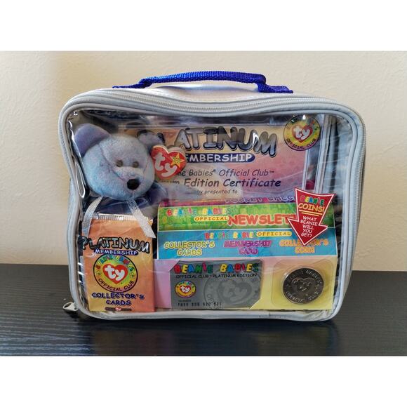 1999 Ty Beanie Babies Platinum Edition Kit Clubby II - Picture 1 of 5